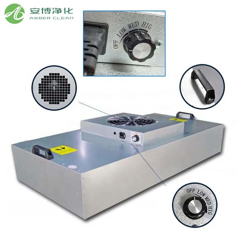 AMBER Klasse 100 Gegalvaniseerd Staal 46KG Filterventilatoreenheid AC 220V/50HZ