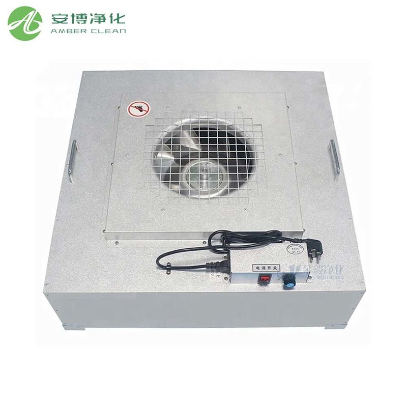 Gecustomiseerde grootte gegalvaniseerd staal FFU ventilator filter unit met HEPA filter