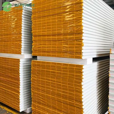 AMBER Double Steel Cleanroom 50mm Geïsoleerd Sandwich PU Panel