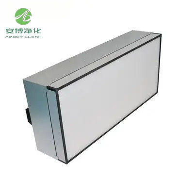 AMBER gegalvaniseerd staalplaat 6 inch ventilatorfilter HEPA FFU 600*1200*285mm Grootte